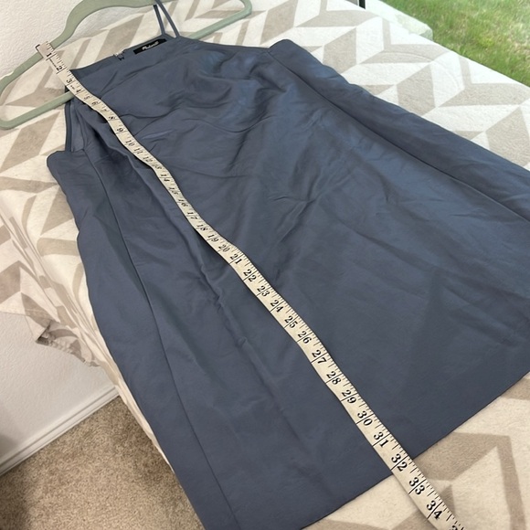 Madewell NWT High-Neck Mini Dress Sunfaded Indigo size 0 - Picture 6 of 7